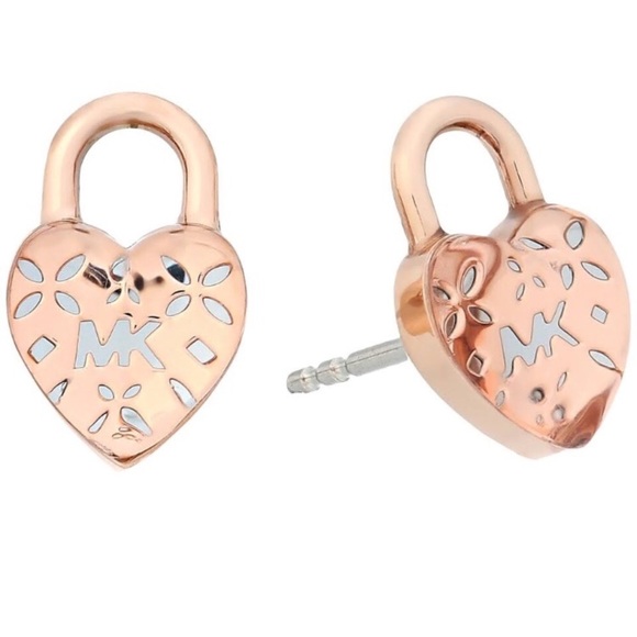 🎁 ‼️Michael Kors 3D Acrylic Heart Earrings - Picture 1 of 8